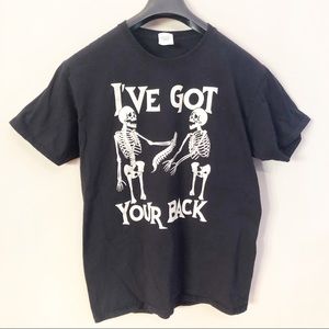 Skeleton Humor T-shirt Medium
